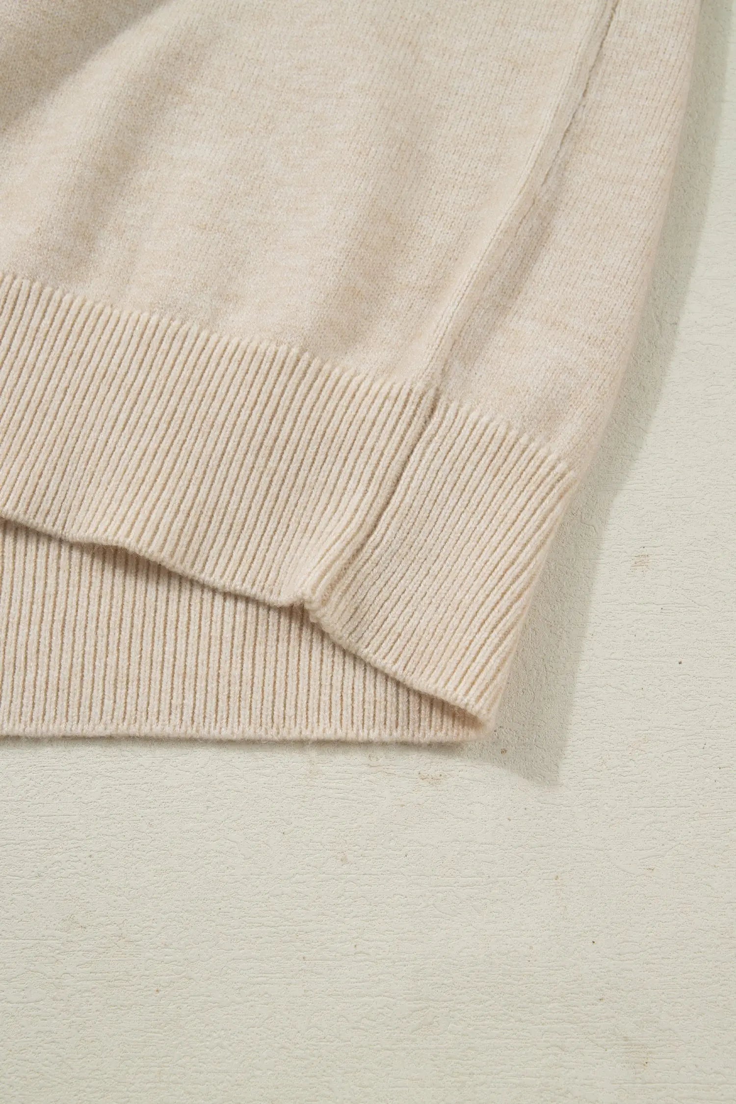 Jet Stream Lace Trim Patchwork Buttoned Cuffs Loose Sweater Dear-Lover Dropshipping