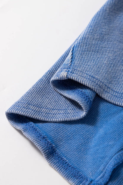 Mineral Wash Ribbed Notch Neck Tank