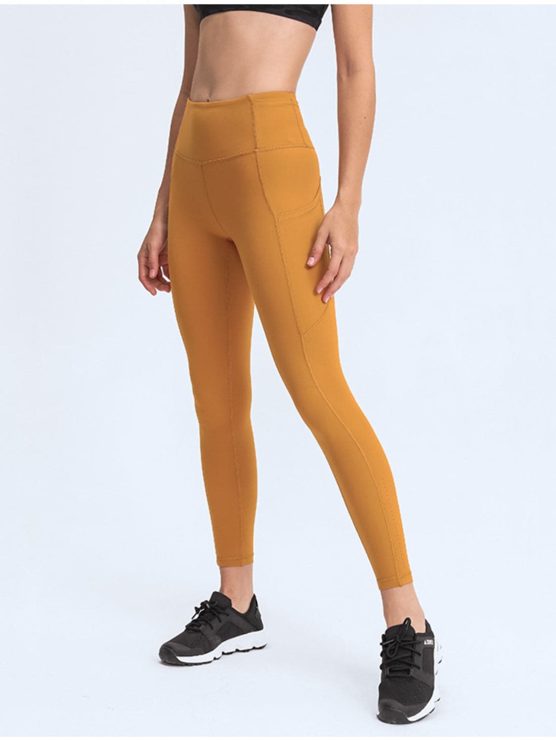 Wide Waistband Leggings with Pockets.