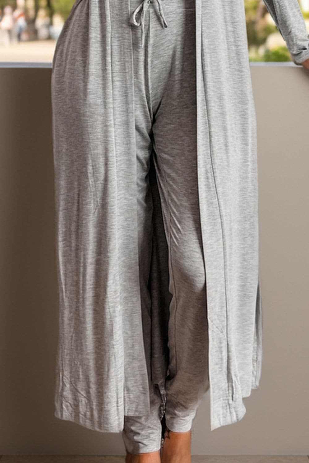 Chic cardigan and pants set, soft fabric - Love Salve 