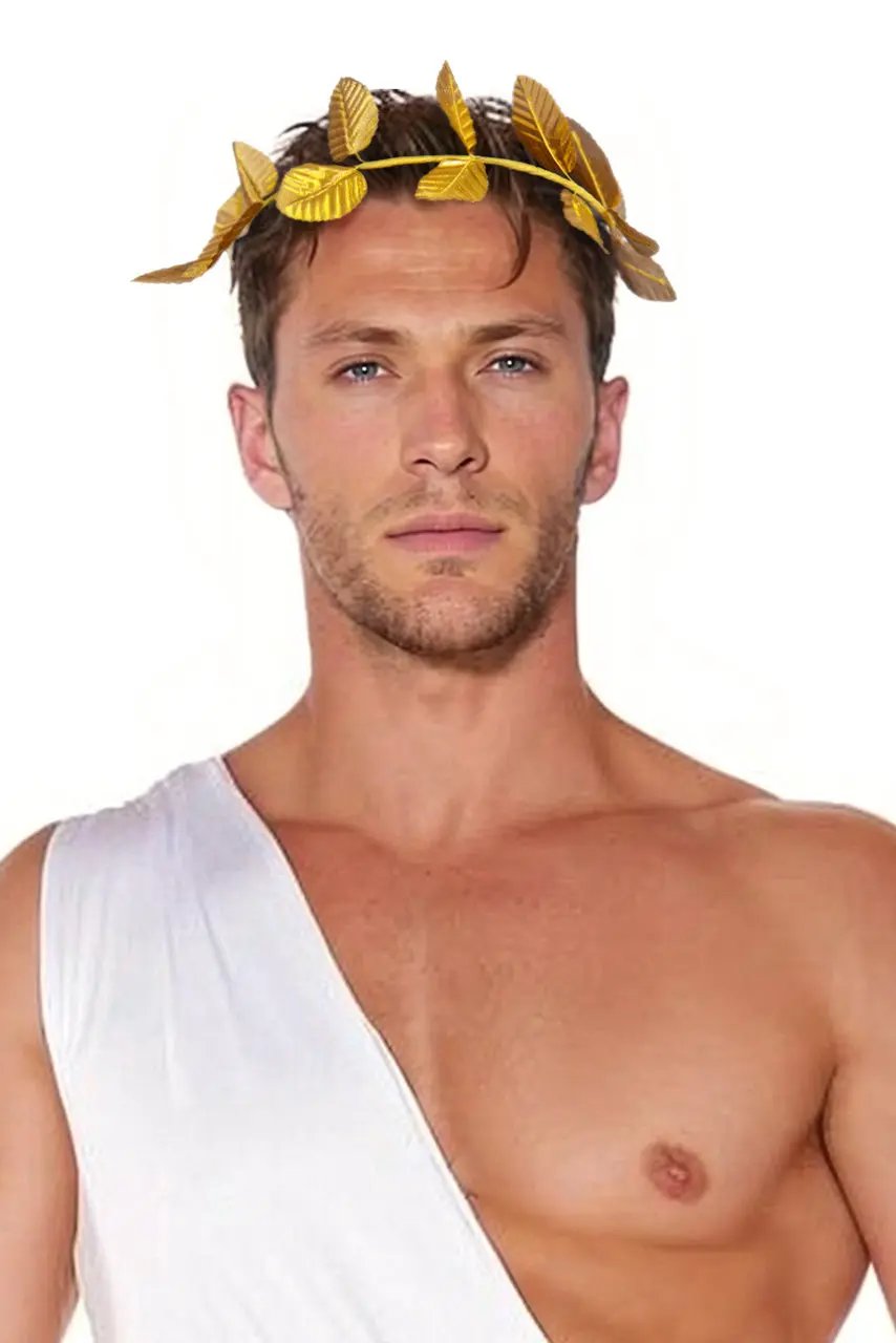 Greek Gold Leaf Headband 3wishes.com