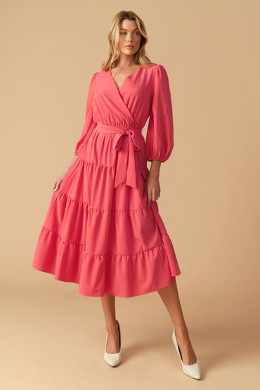 ENCHANTING ELEGANCE MIDI DRESS