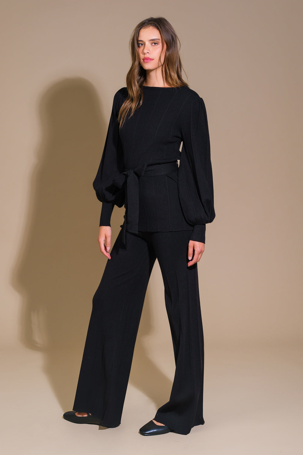 SMILE WHEN YOUR SAD WITH SWEATER TOP AND PANT SET Flying Tomato