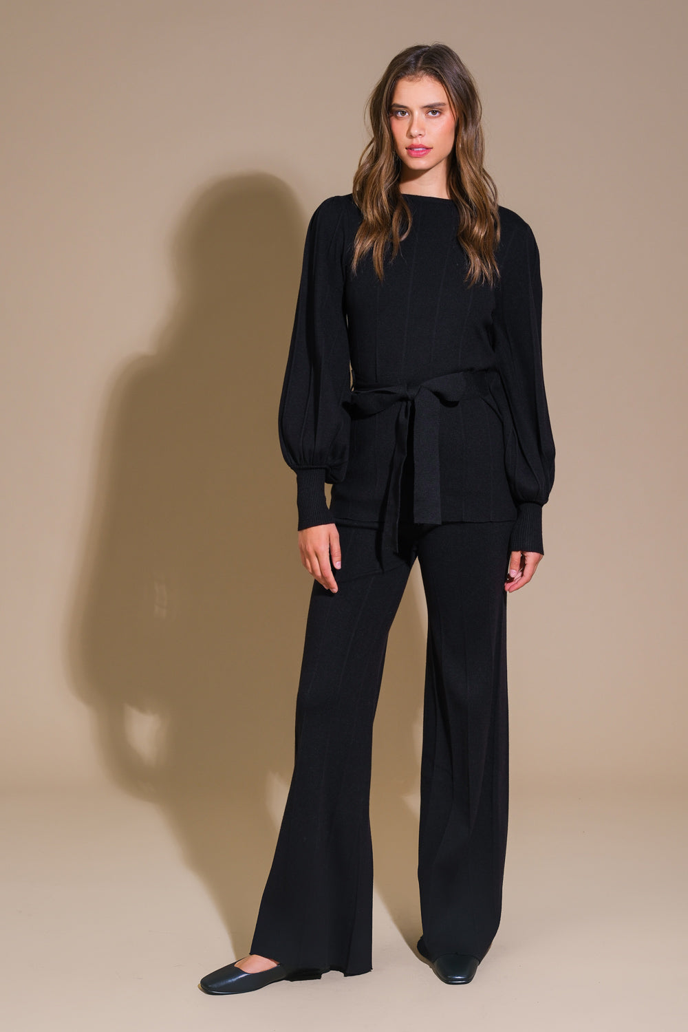 SMILE WHEN YOUR SAD WITH SWEATER TOP AND PANT SET Flying Tomato