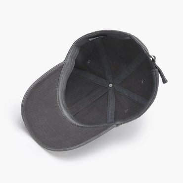 Adjustable cotton baseball cap with customizable fit and classic design.