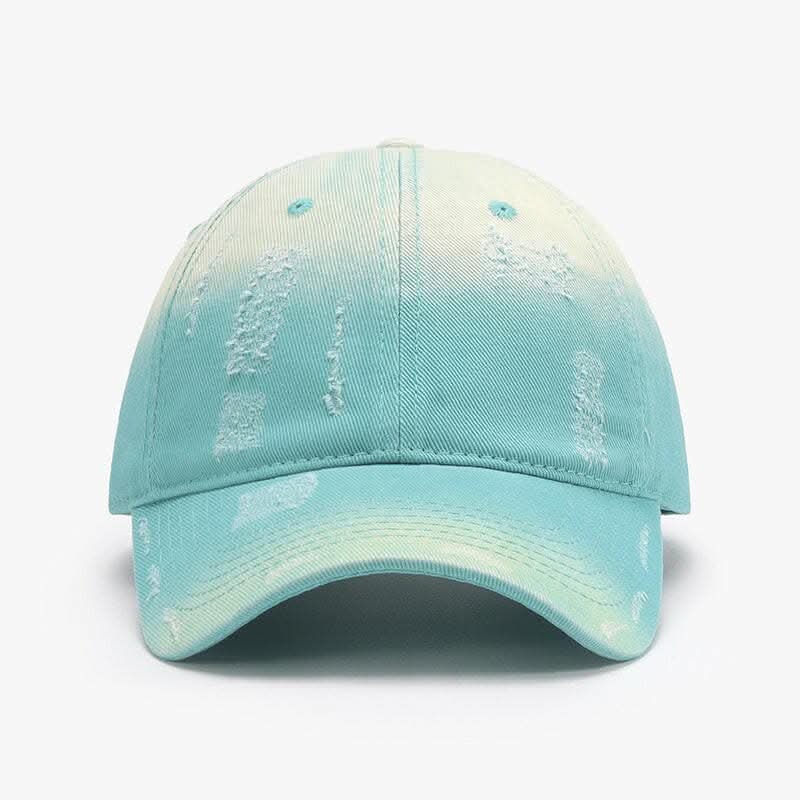 Light blue adjustable cotton baseball cap with a classic design.