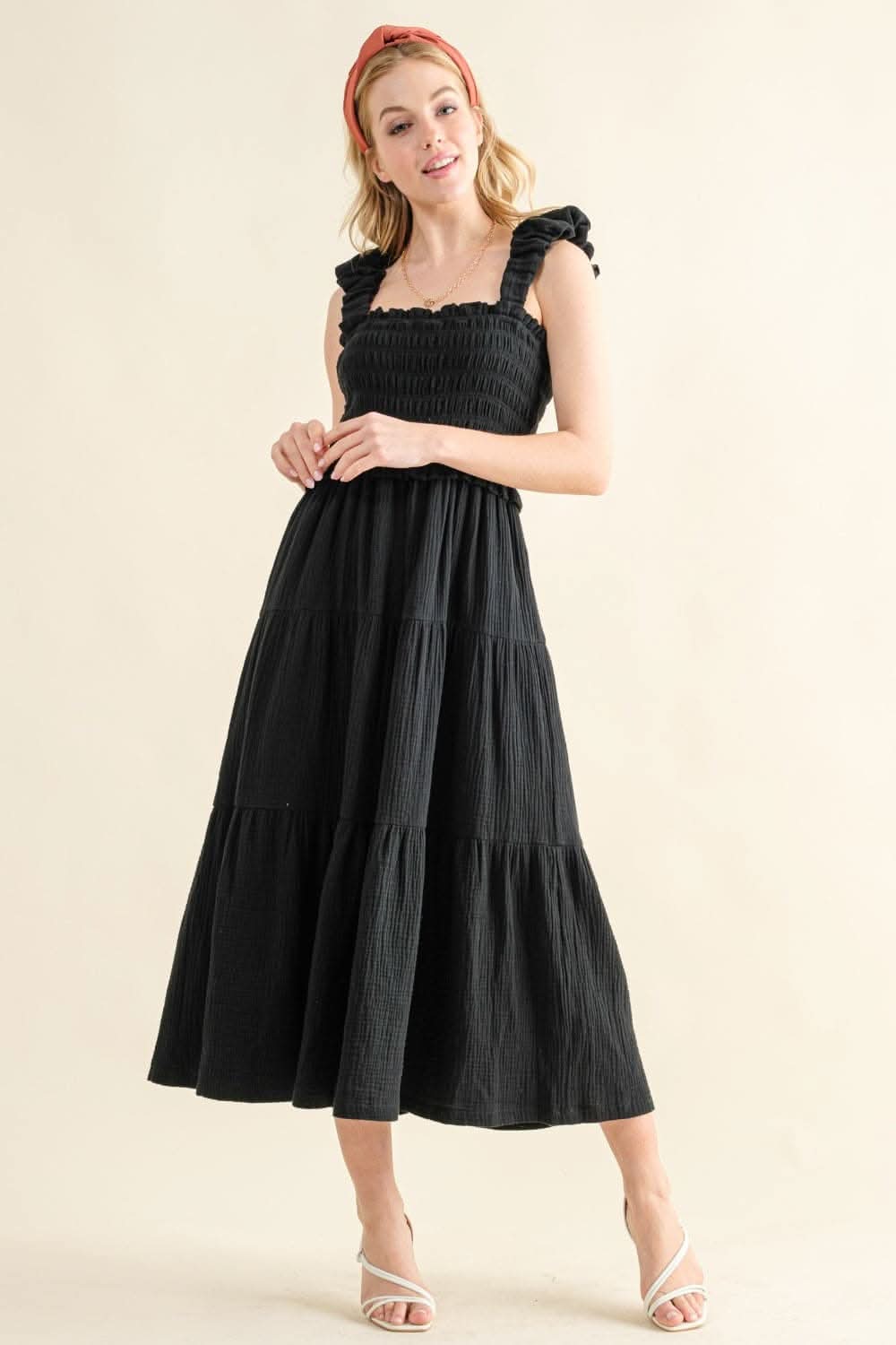 And The Why Smocked Ruffled Tiered Dress for Summer Bliss - Love Salve 