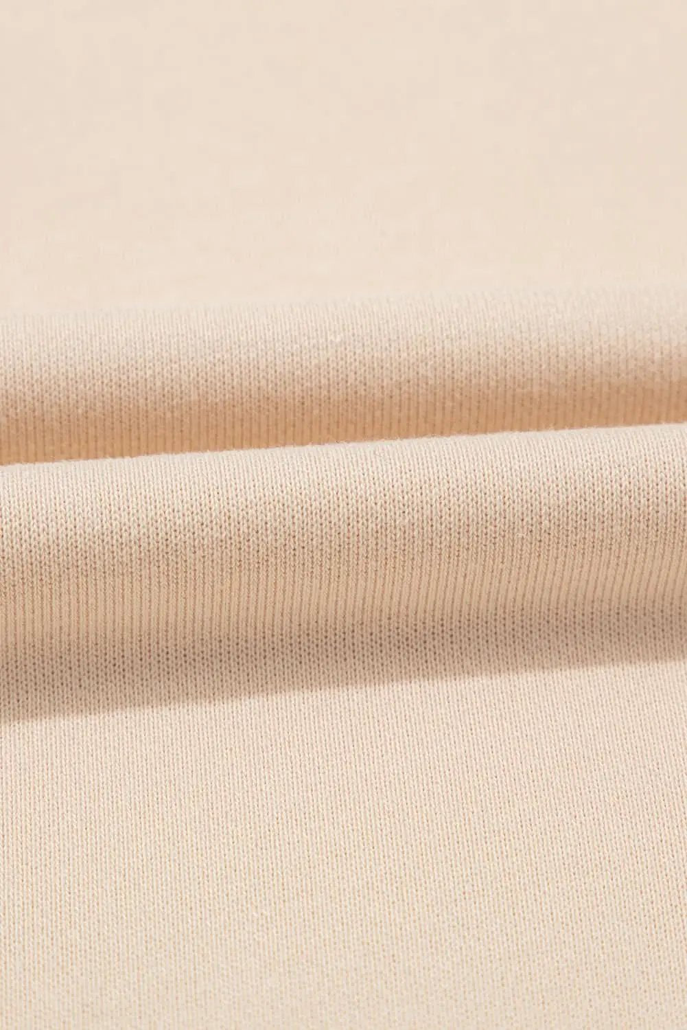 Apricot THANKS Chenille Embroidered Drop Shoulder Graphic Sweatshirt - Love Salve 