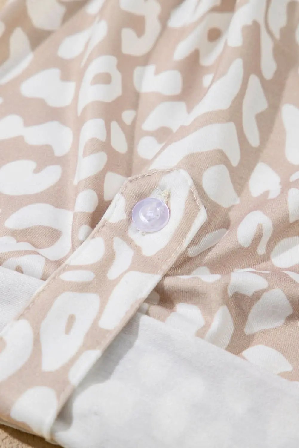 Apricot leopard print plus size top - Love Salve 