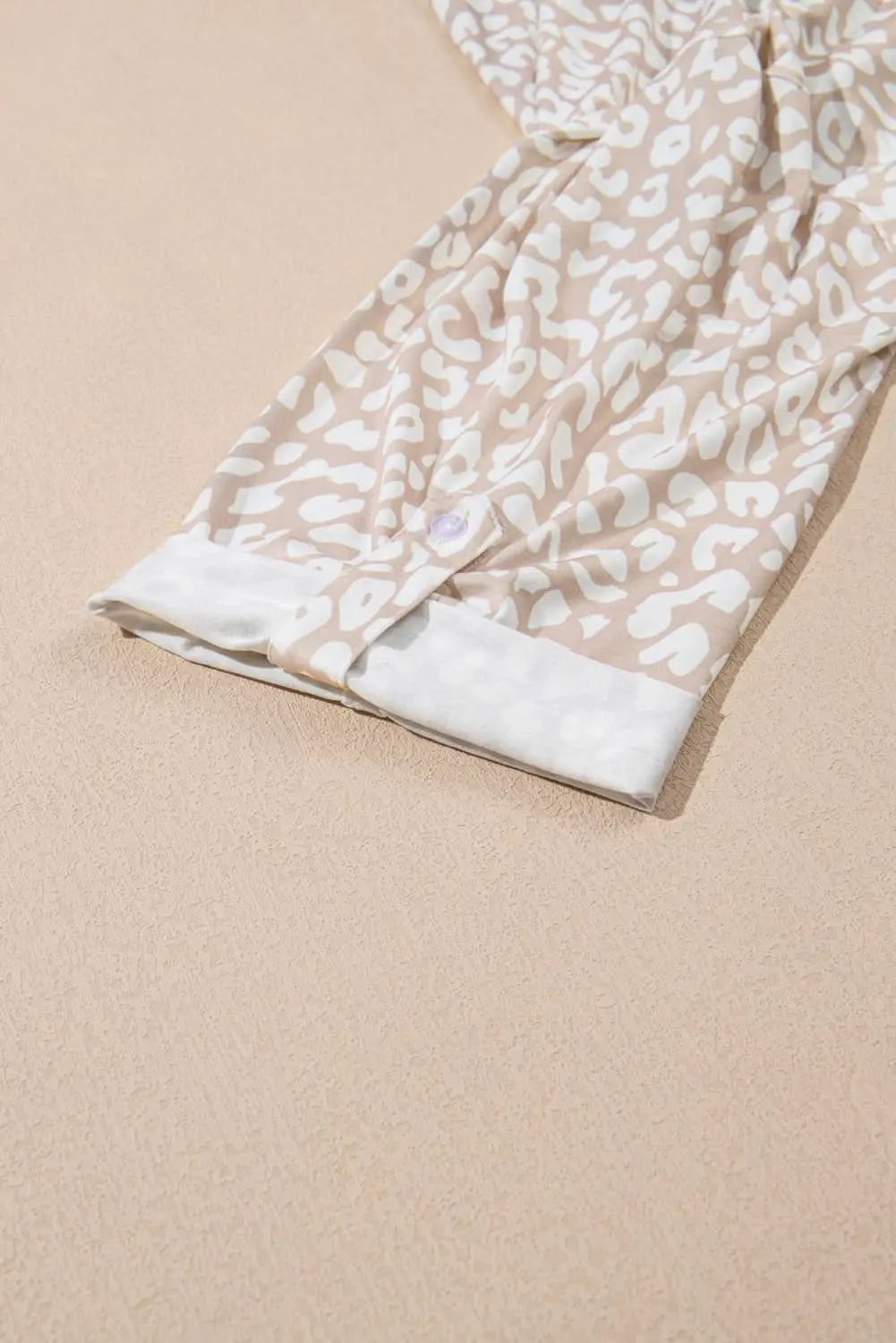 Apricot leopard print plus size top - Love Salve 