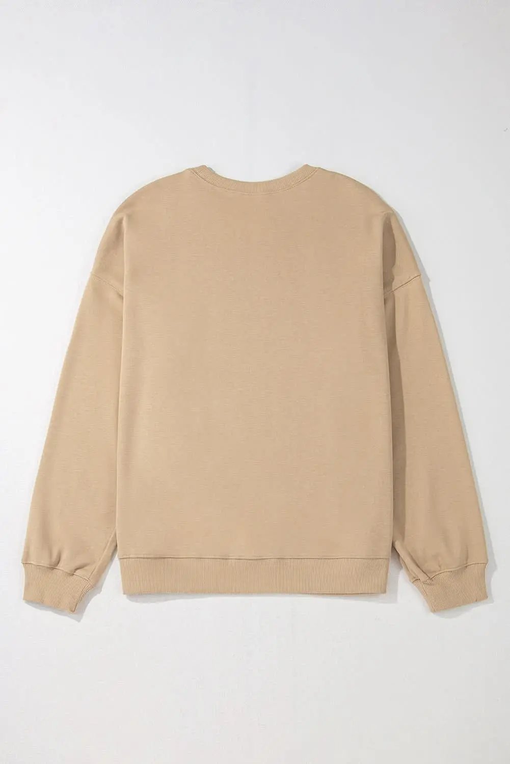 Apricot plus size crew neck sweatshirt - Love Salve 