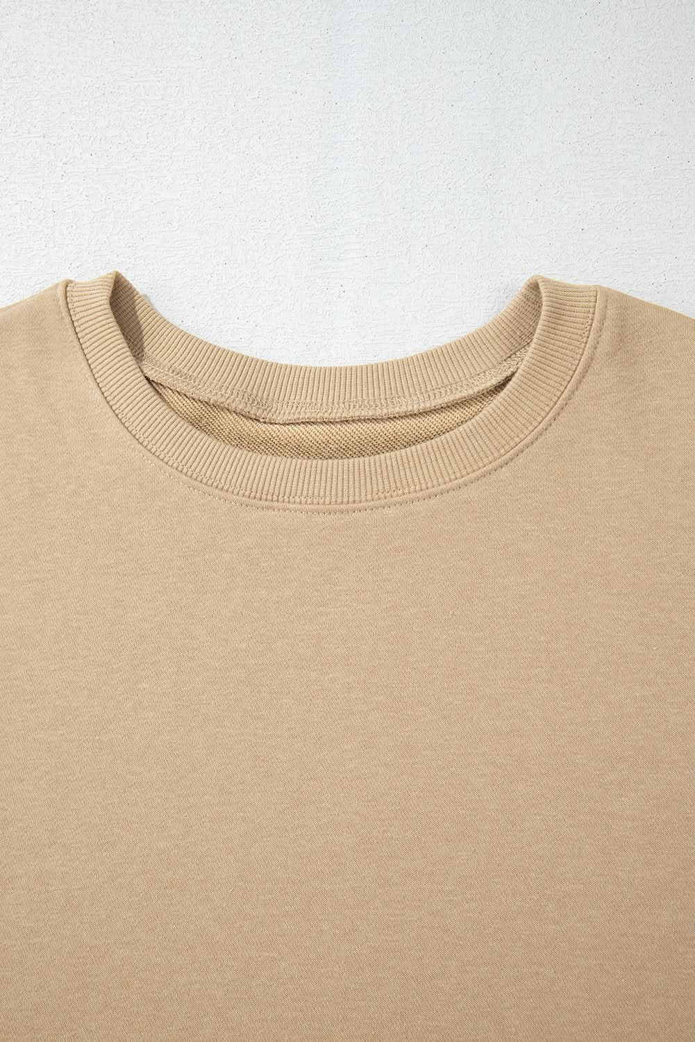 Apricot plus size crew neck sweatshirt - Love Salve 