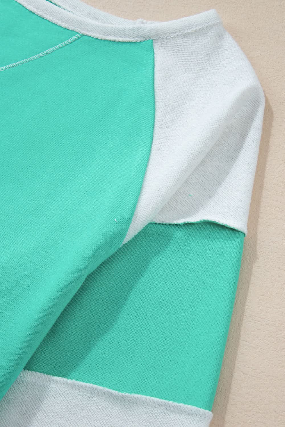 Aruba blue patchwork plus sweatshirt - Love Salve 