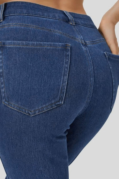 Ashleigh blue stretchy bootcut jeans 