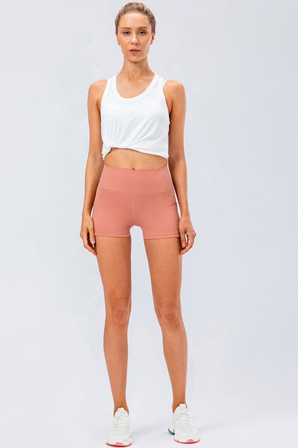 Athletic performance shorts with stretch 