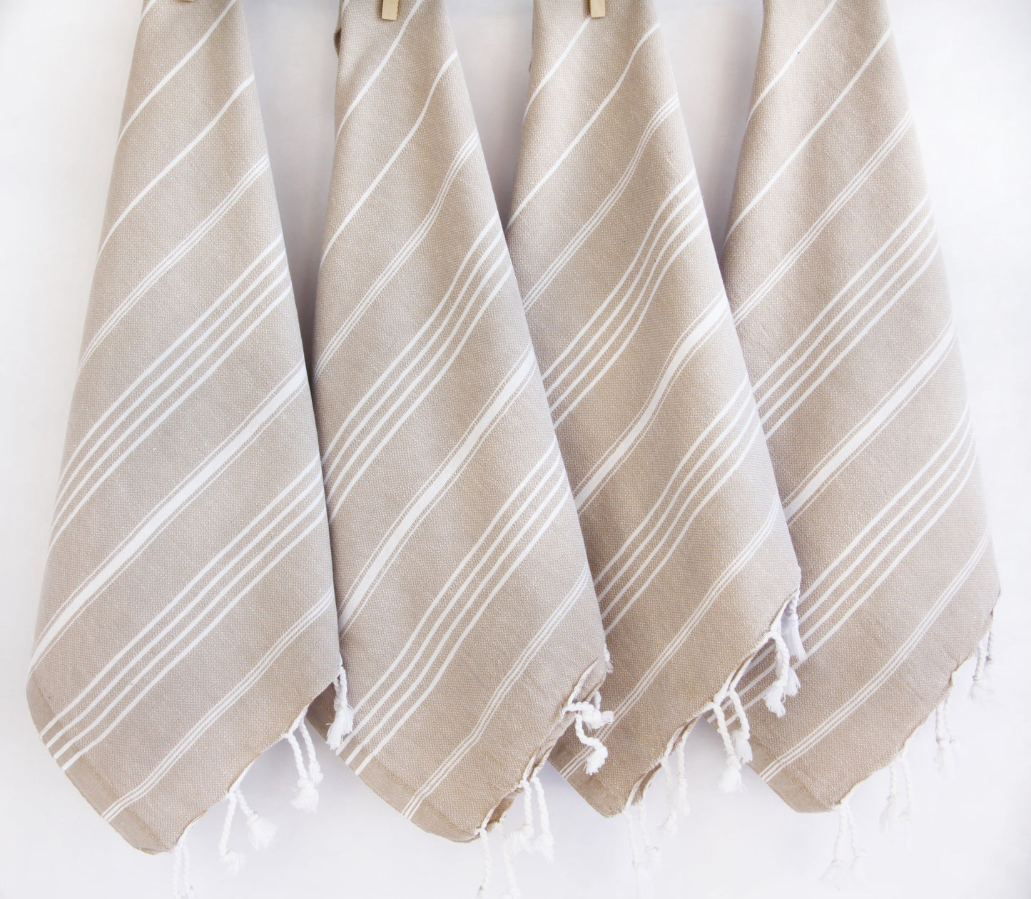 Monaco Hand Towel 100 Percent Natural Turkish Cotton 20 Inch W x 36 Inch L Eco Friendly Quick Drying Soft Large Size - Love Salve 