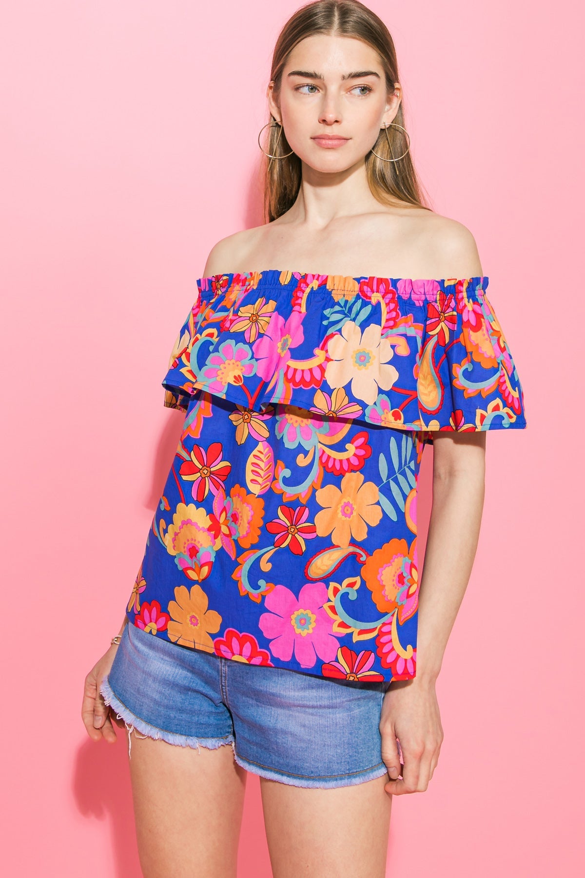 BELIEVE IN DESTINY POPLIN TOP 