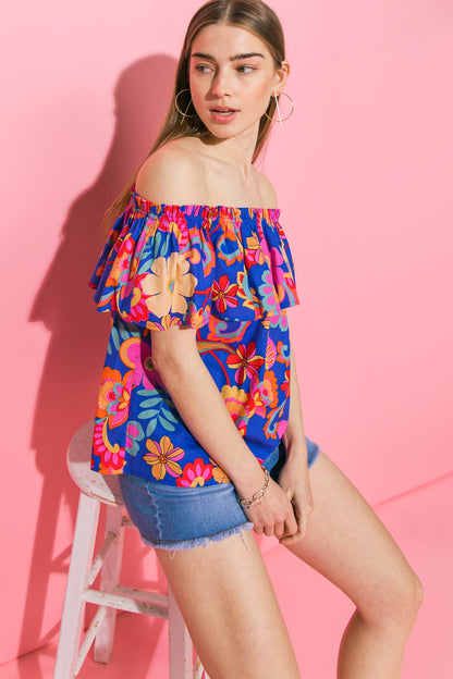BELIEVE IN DESTINY POPLIN TOP 