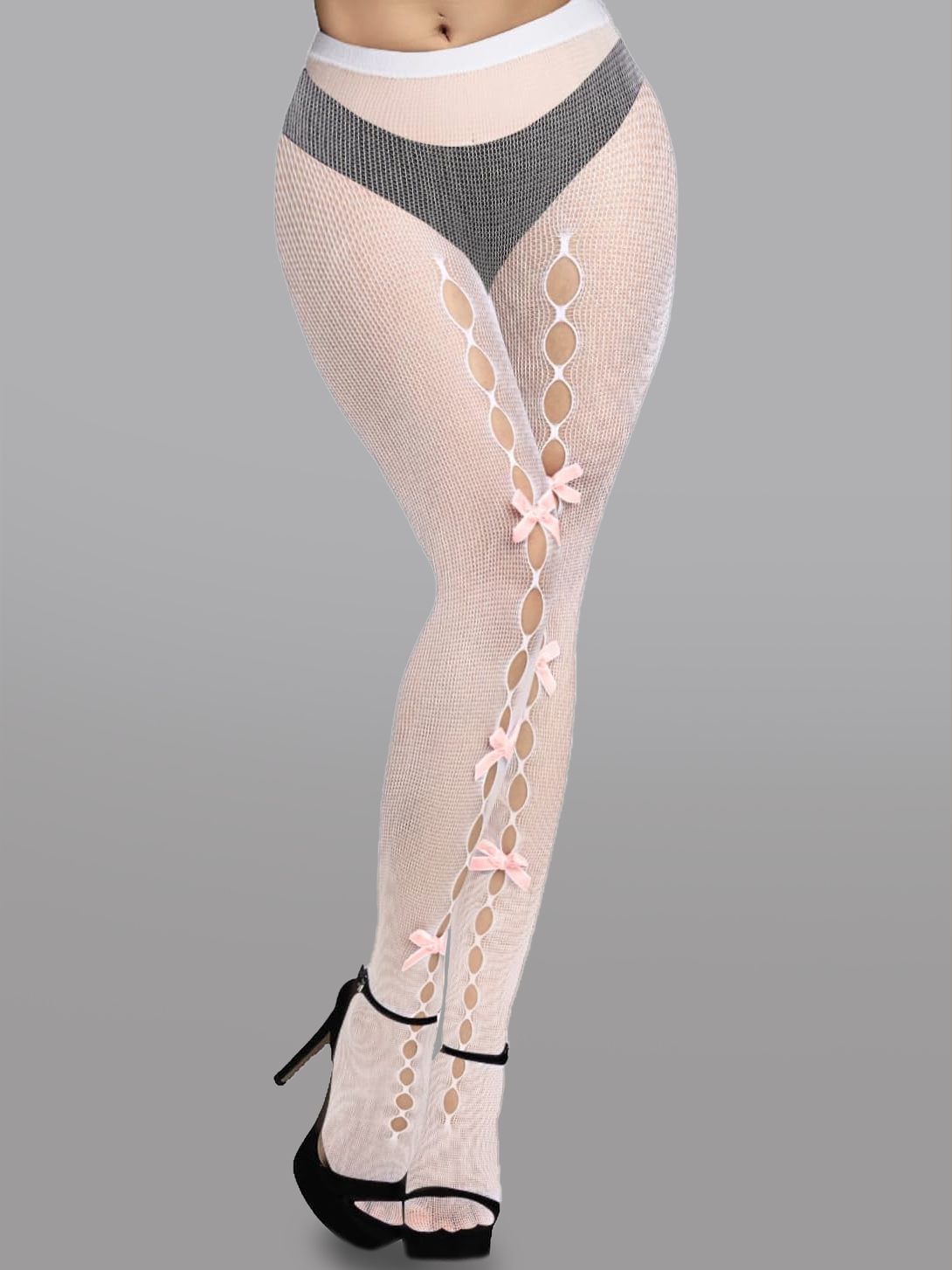 Cute Bow Hollow Out Tights Hello.LA.Girl