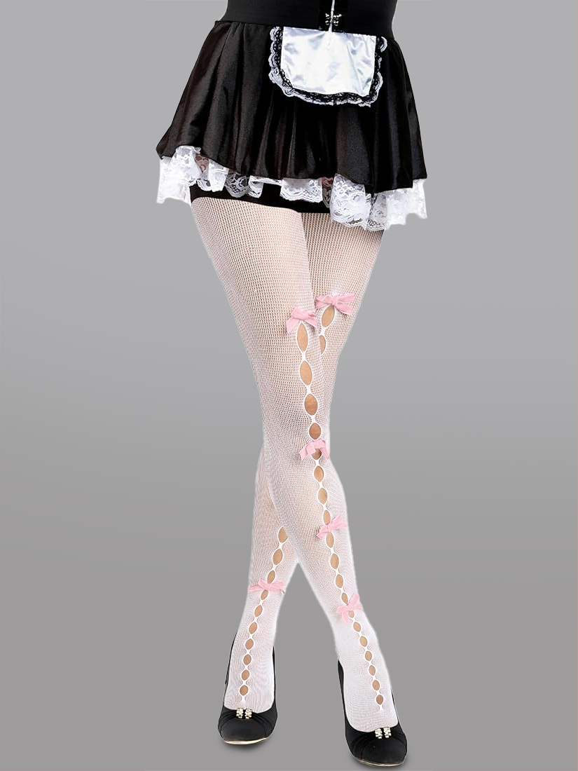 Cute Bow Hollow Out Tights For Elegant Everyday Wear Hello.LA.Girl