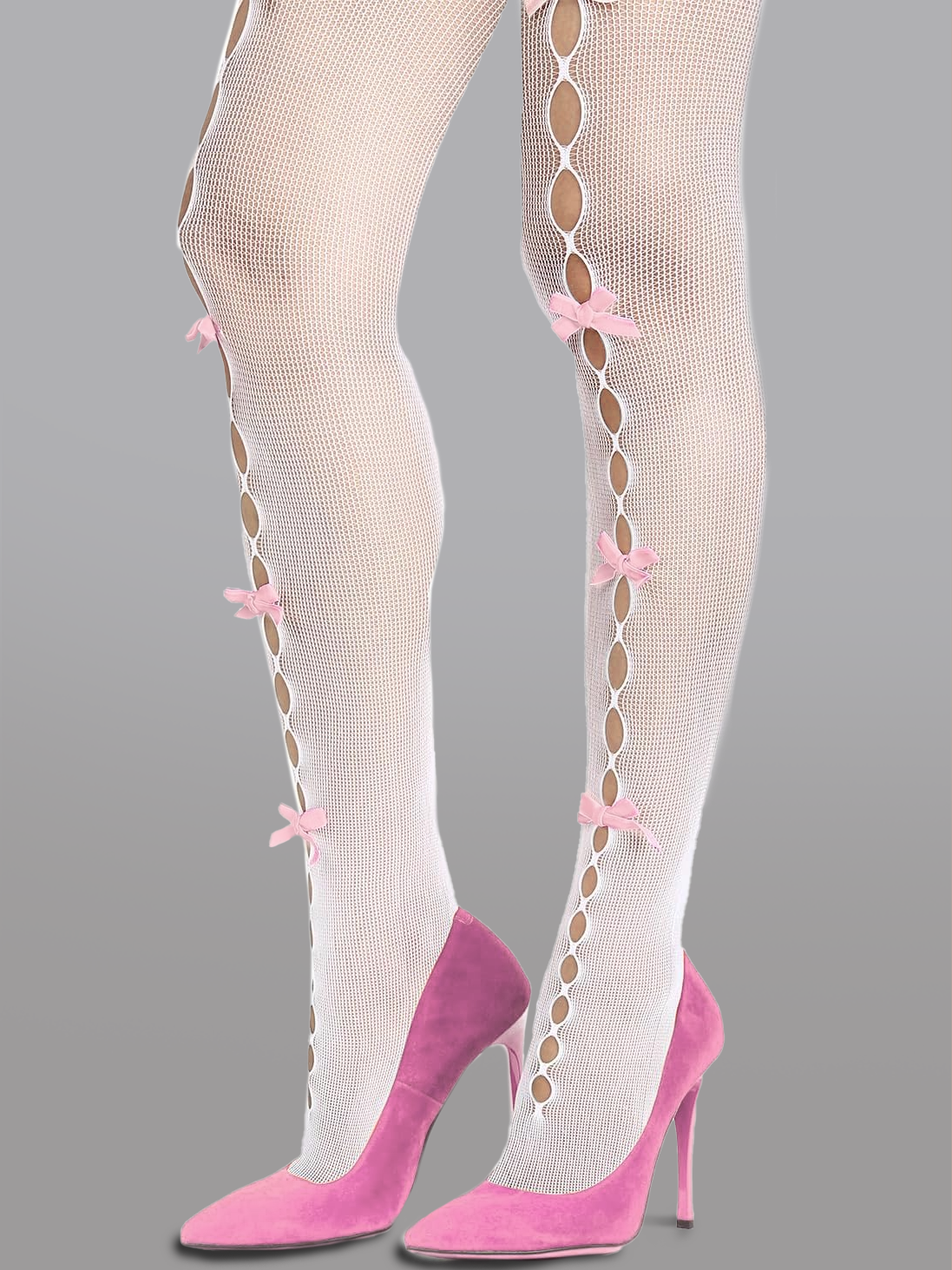 Cute Bow Hollow Out Tights For Elegant Everyday Wear Hello.LA.Girl