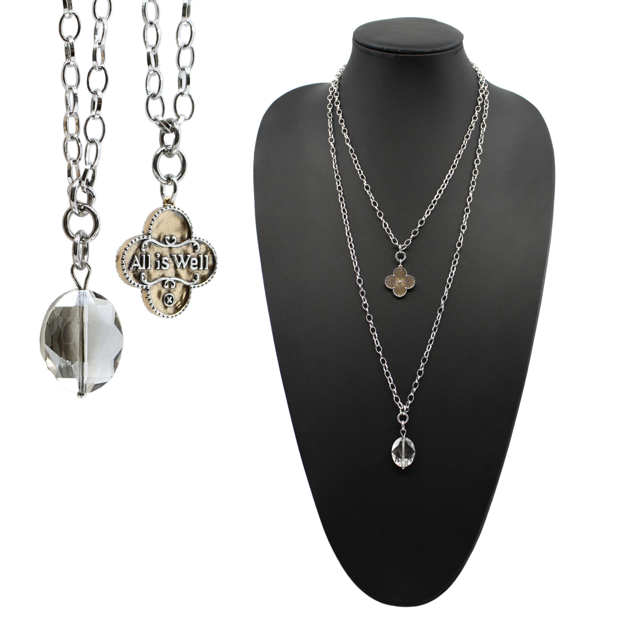 All is Well Clover Original Lite Necklace Katia Designs