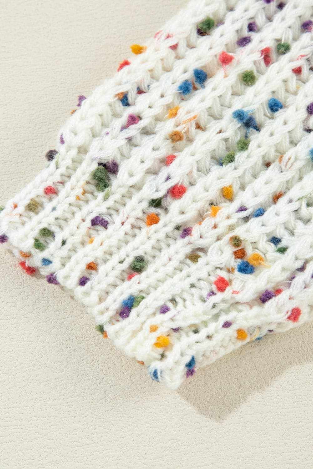 Backless confetti-knit pullover - Love Salve 