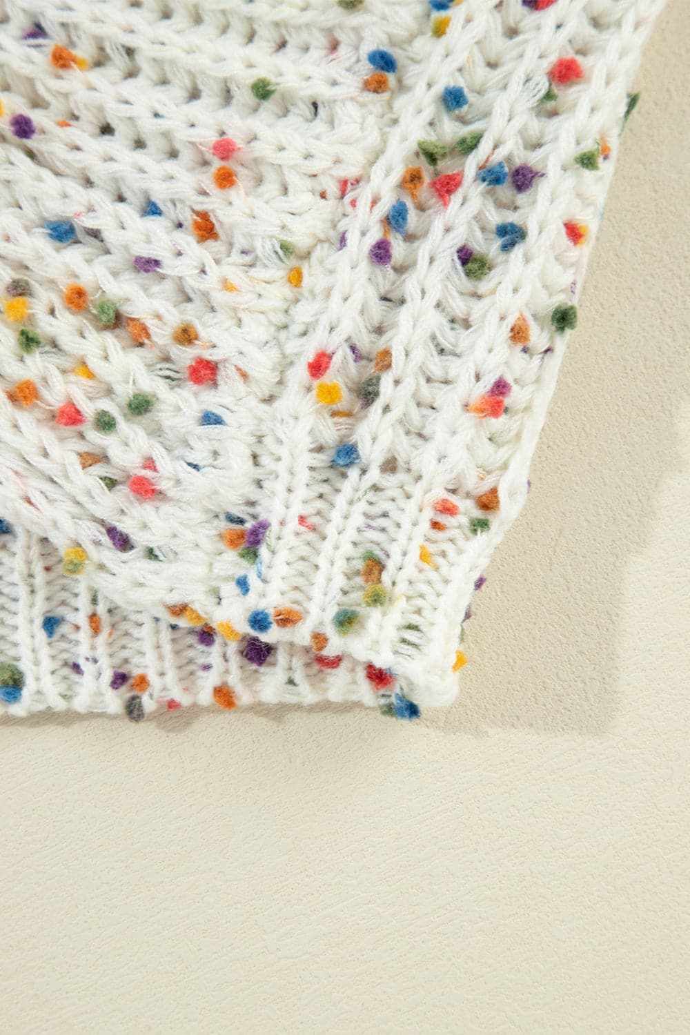 Backless confetti-knit pullover - Love Salve 