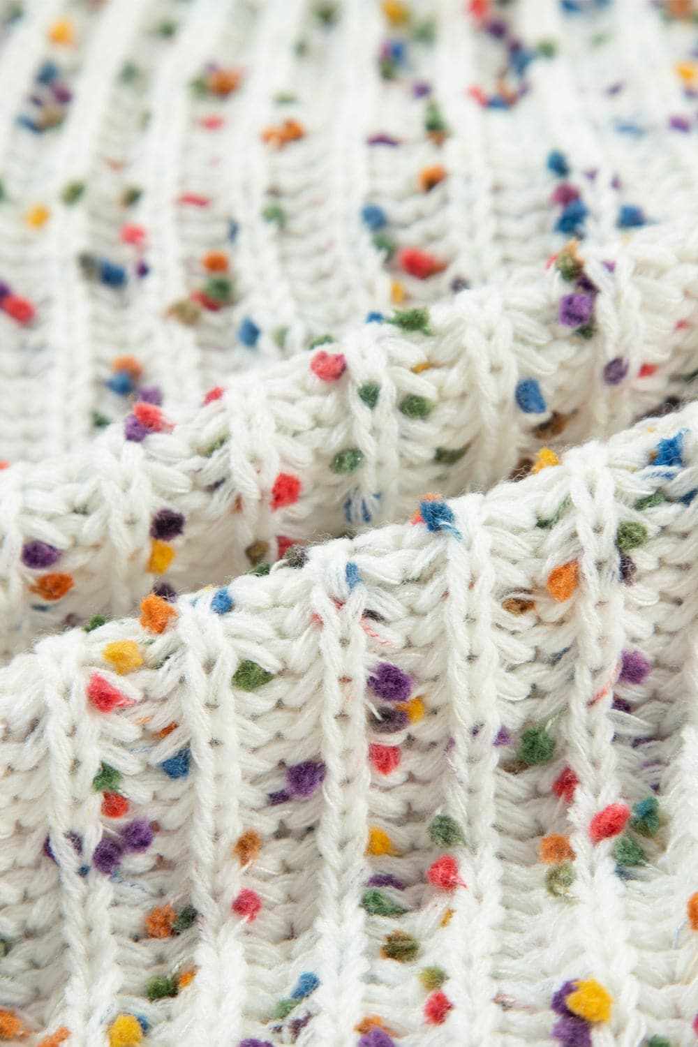 Backless confetti-knit pullover - Love Salve 