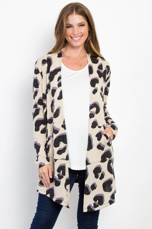 Be Stage Pocketed Knit Cardigan - Love Salve 