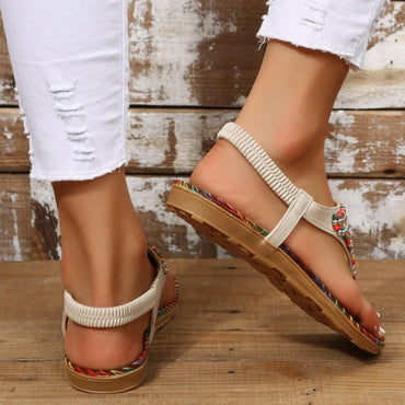 Beaded open toe summer sandals - Love Salve 