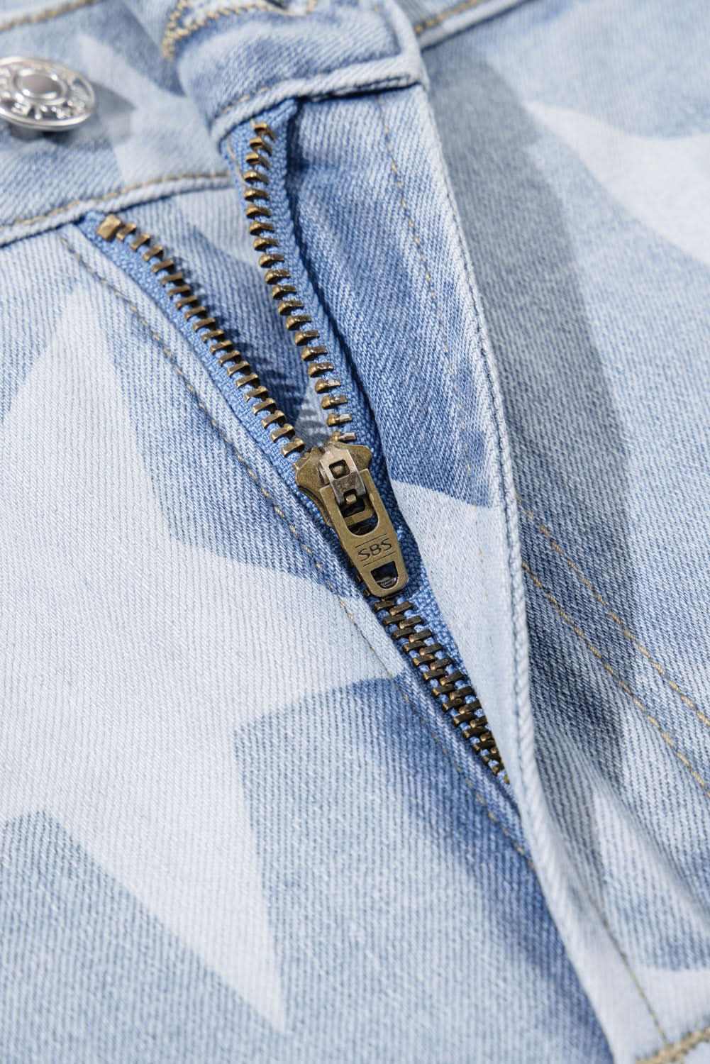 Beau blue plus size star jeans 
