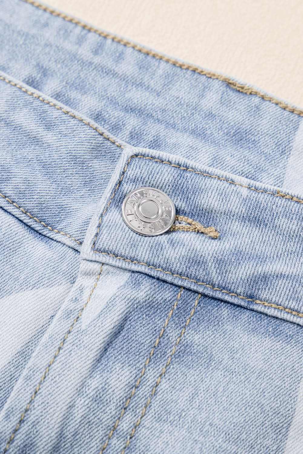 Beau blue plus size star jeans 