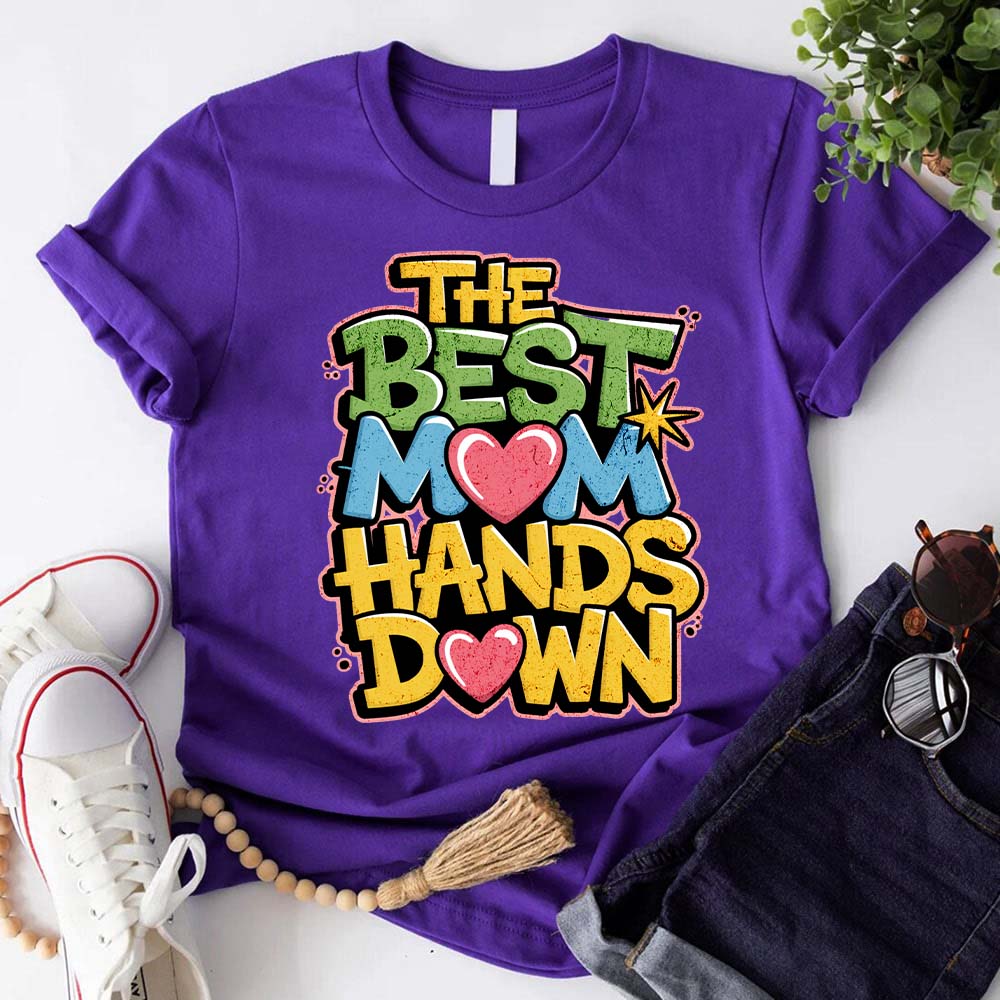 Best Mom Hands Down Shirts – Cute & Trendy Mother’s Day Gift Tees Adorb.co