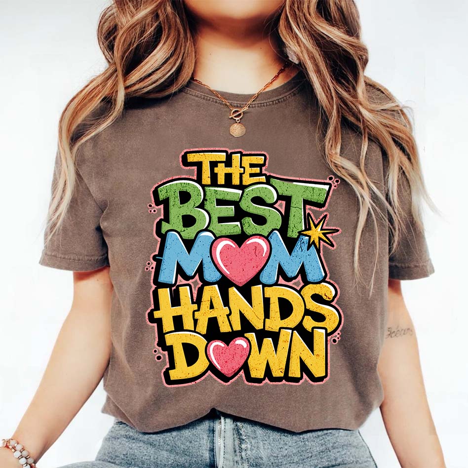 Best Mom Hands Down Shirts – Cute & Trendy Mother’s Day Gift Tees Adorb.co