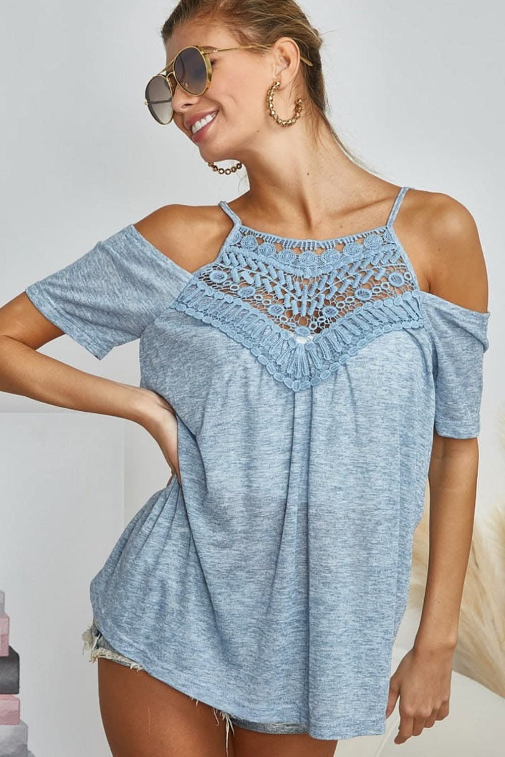 BiBi adjustable lace tank top - Love Salve 