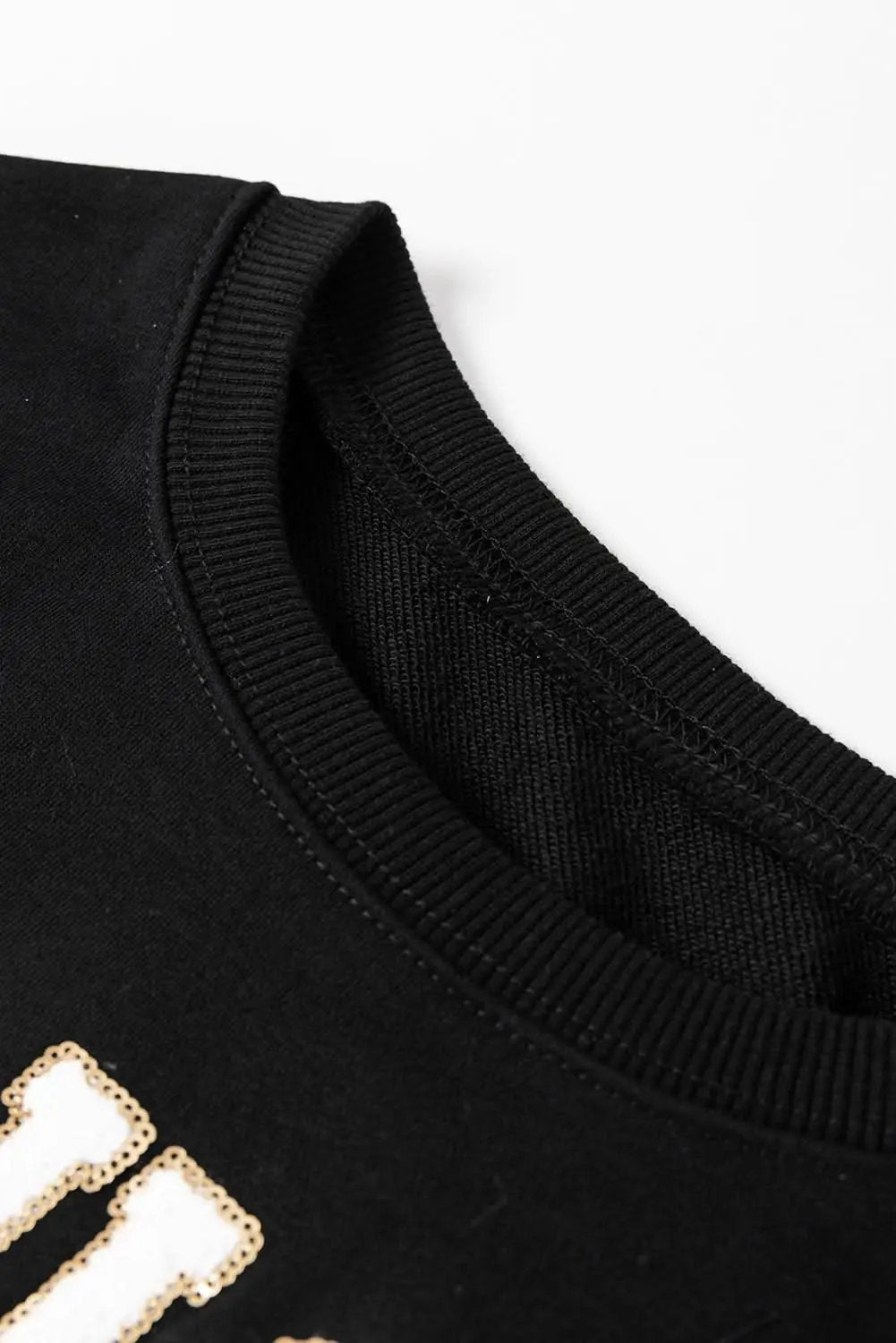 Black TOUCH DOWN Football Graphic Pullover Sweatshirt - Love Salve 