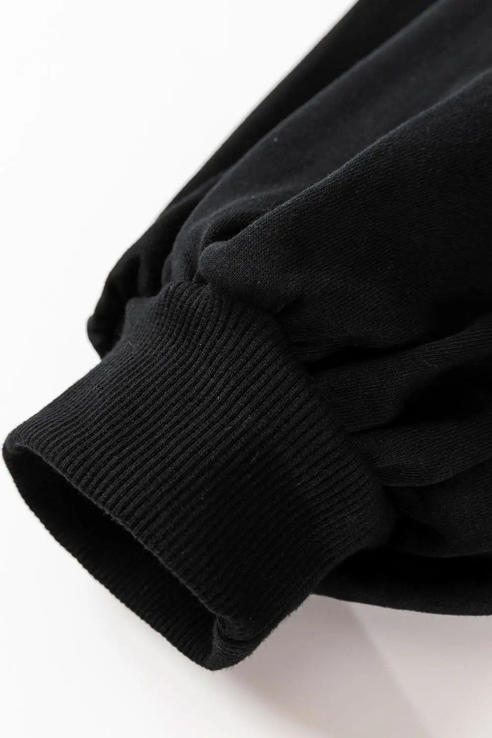 Black TOUCH DOWN Football Graphic Pullover Sweatshirt - Love Salve 