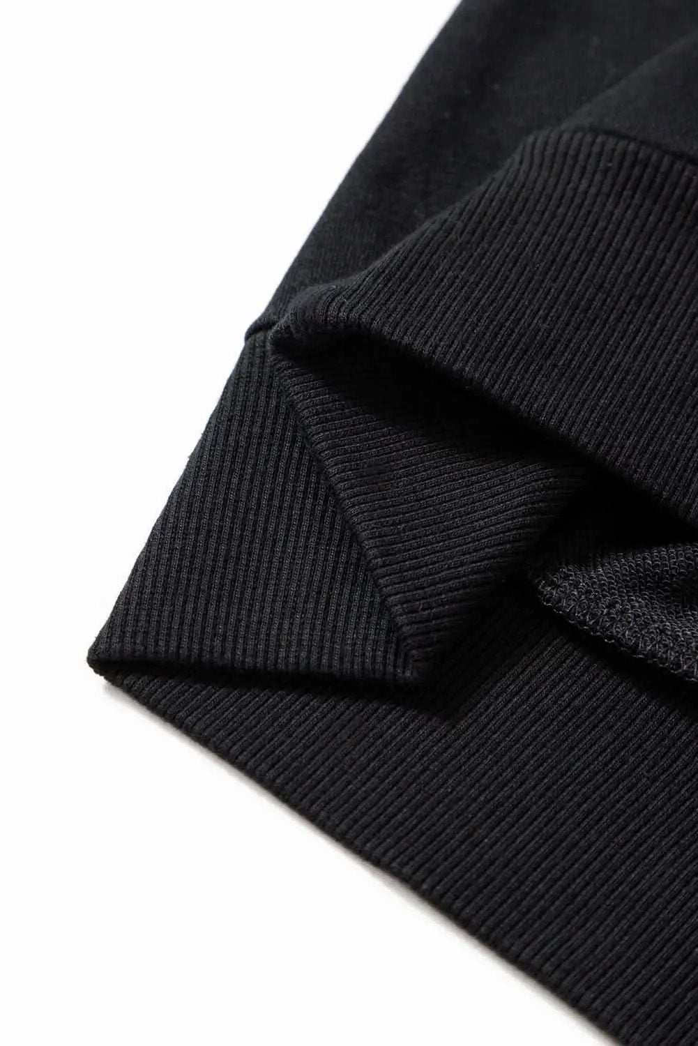 Black Tinsel Game Day Drop Shoulder Graphic Sweatshirt - Love Salve 