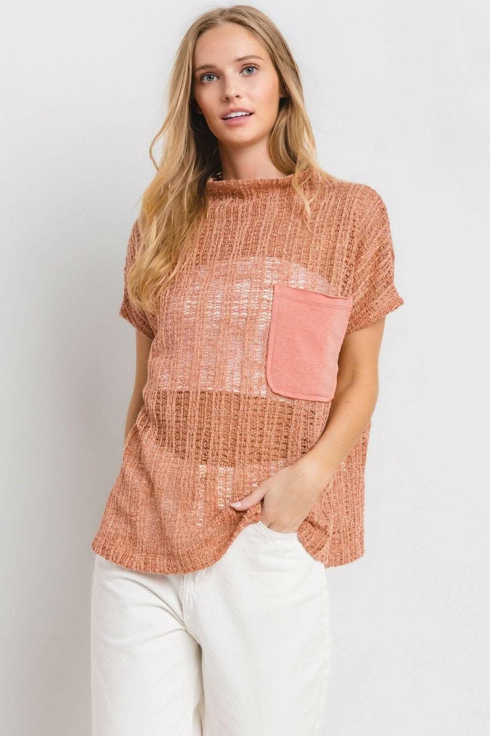 Boho Elegance Crochet Cover-Up with Mock Neck - Love Salve 