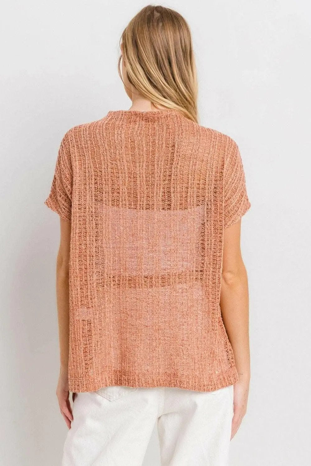 Boho Elegance Crochet Cover-Up with Mock Neck - Love Salve 