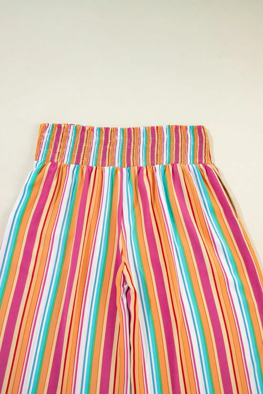 Boho chic plus-size striped pants - Love Salve 