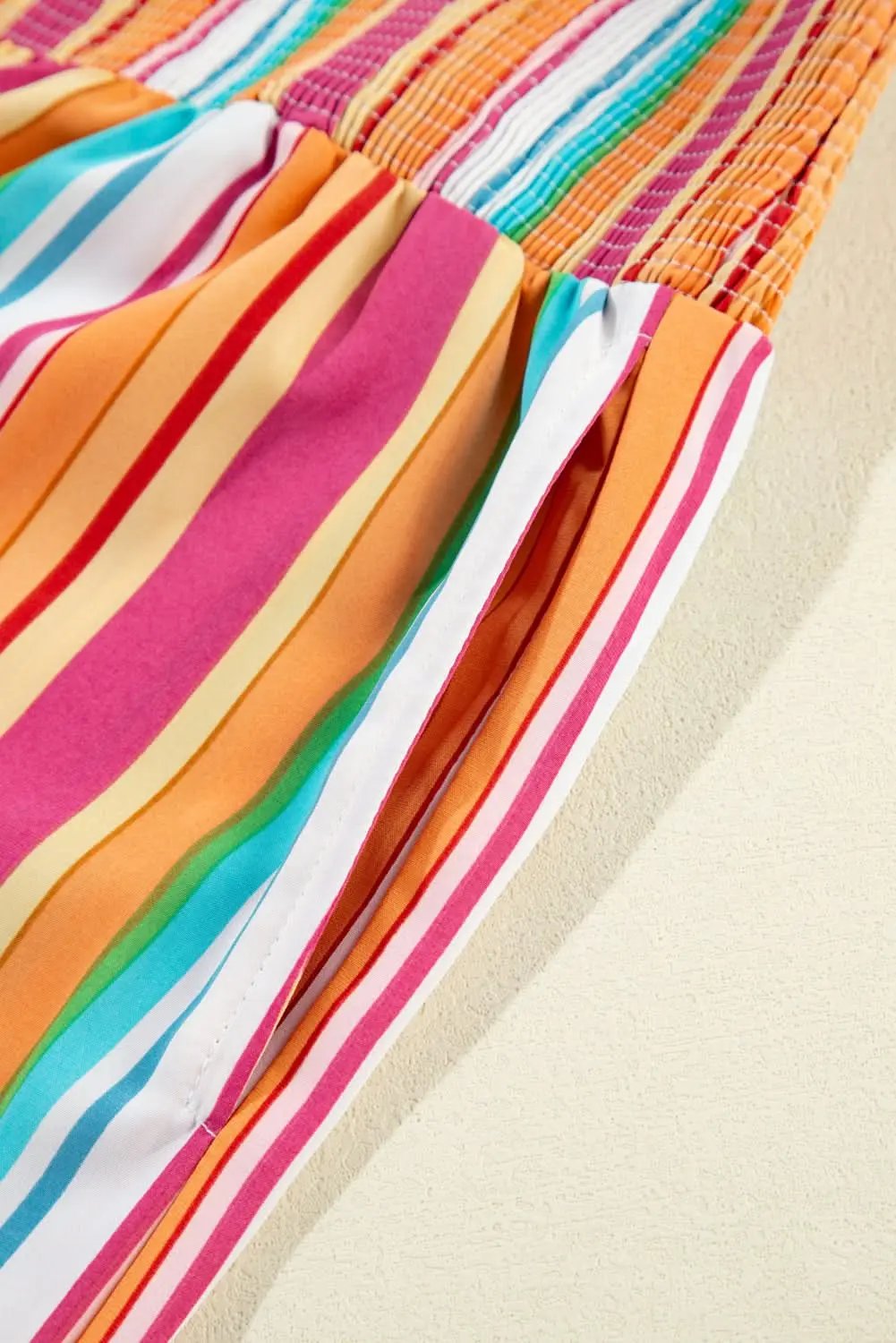 Boho chic plus-size striped pants - Love Salve 