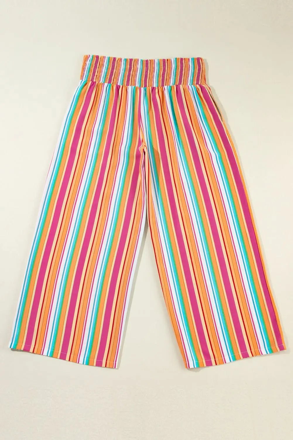 Boho chic plus-size striped pants - Love Salve 