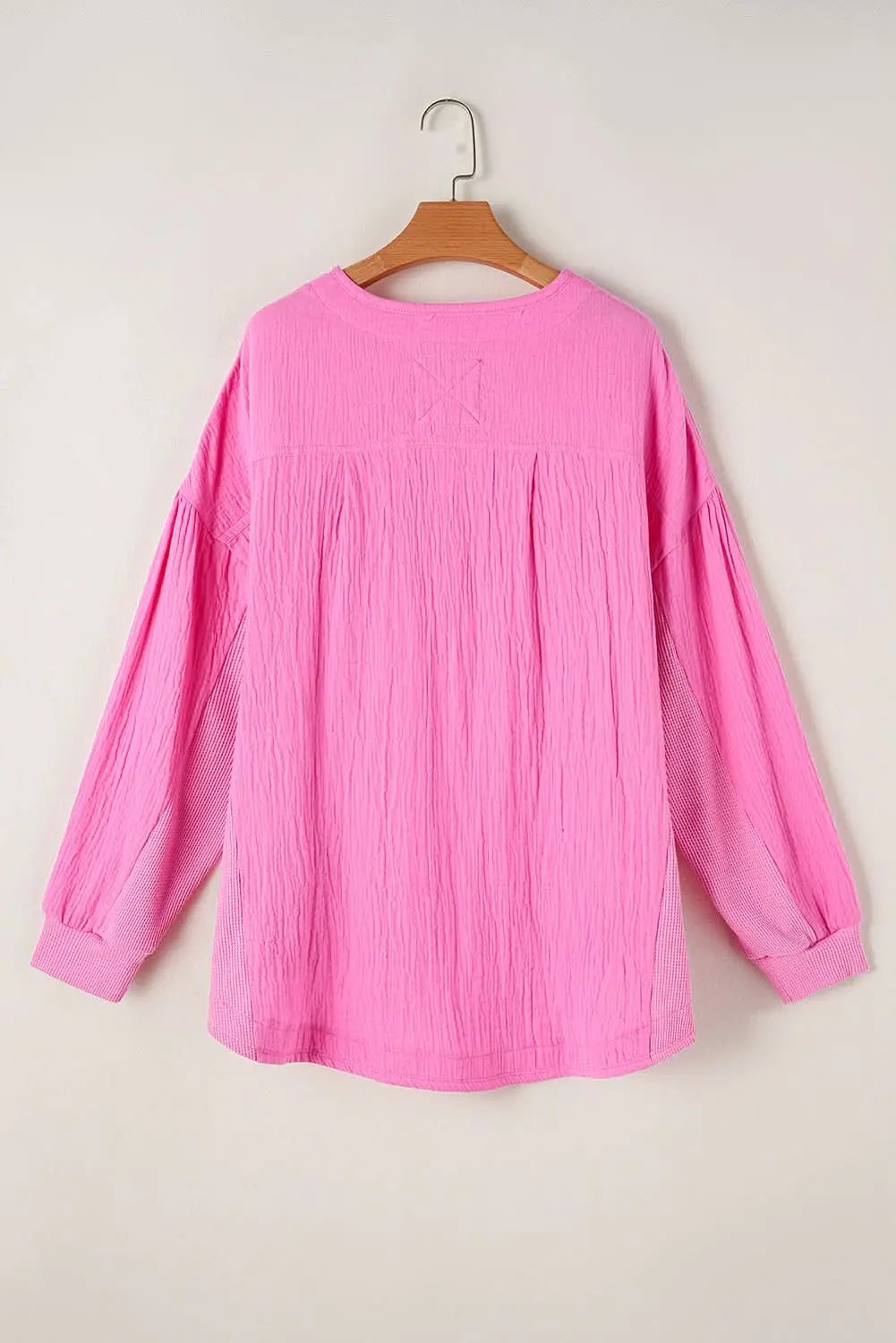 Bonbon plus size half-button top - Love Salve 