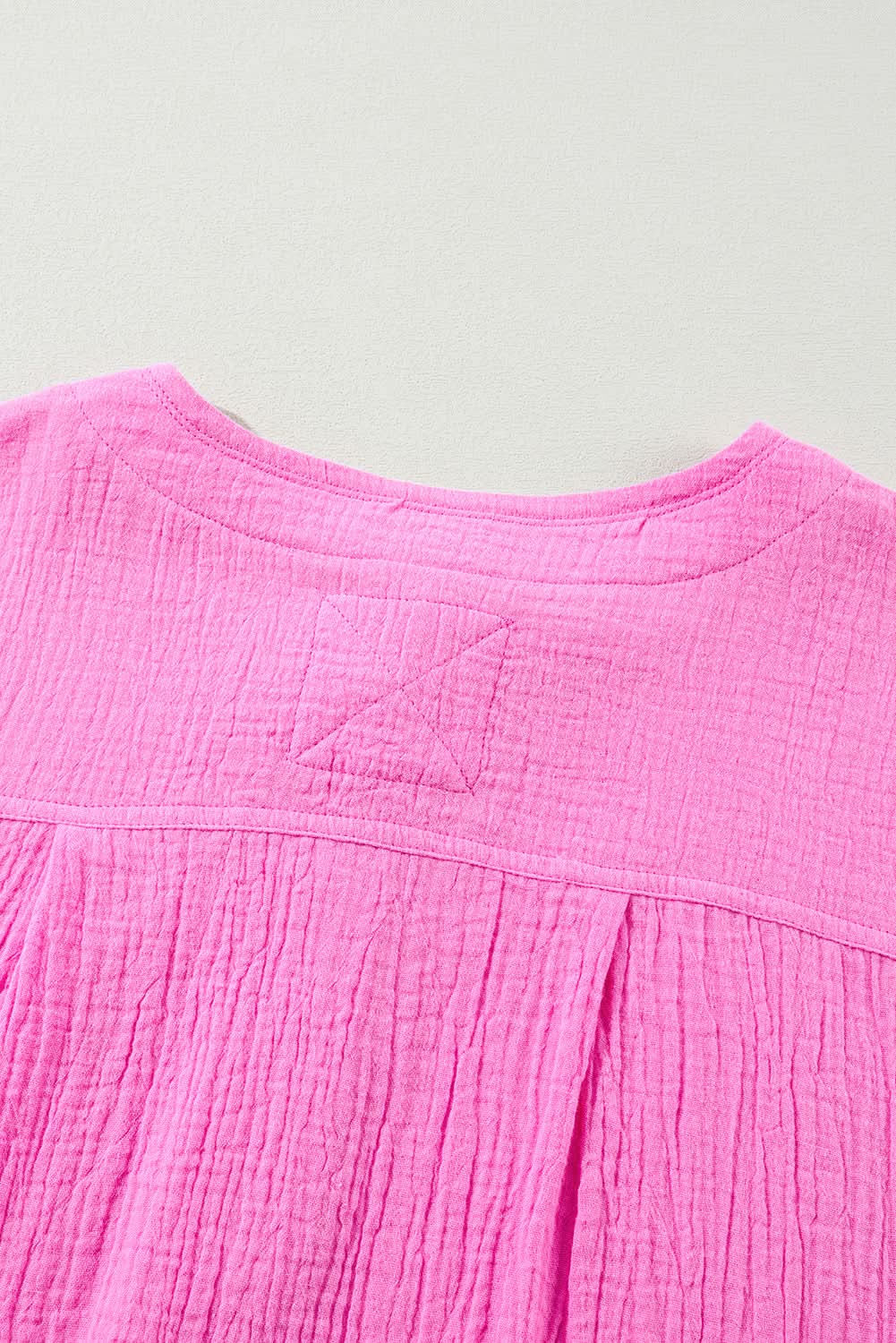 Bonbon plus size half-button top - Love Salve 