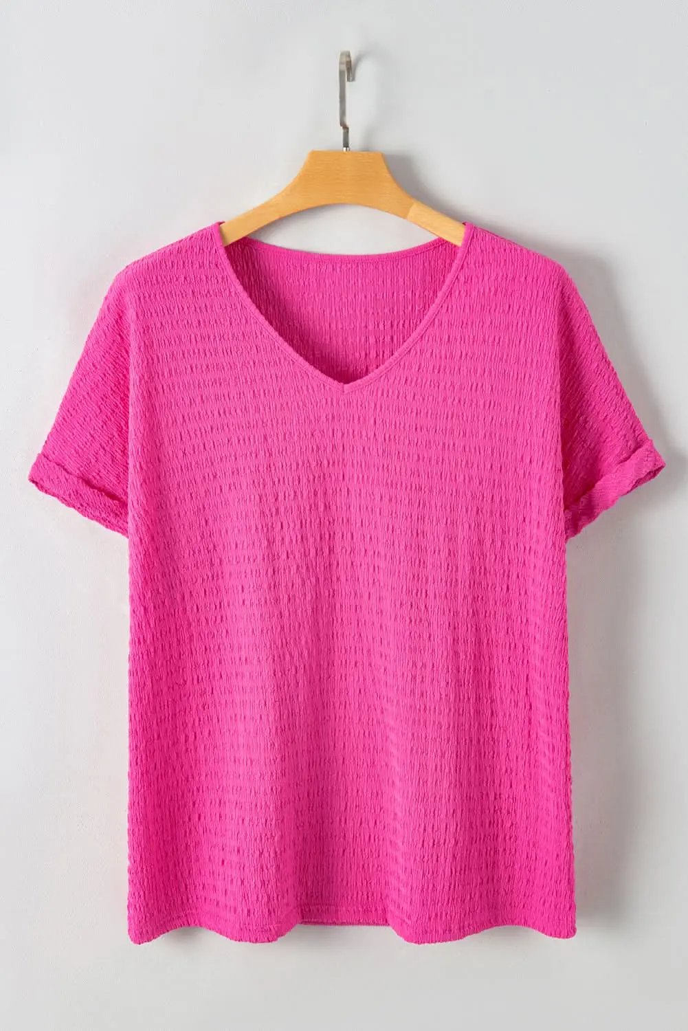 Bright pink plus size tee - Love Salve 