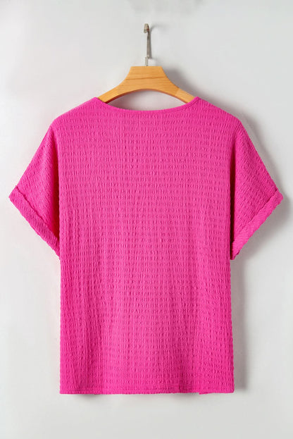 Bright pink plus size tee - Love Salve 