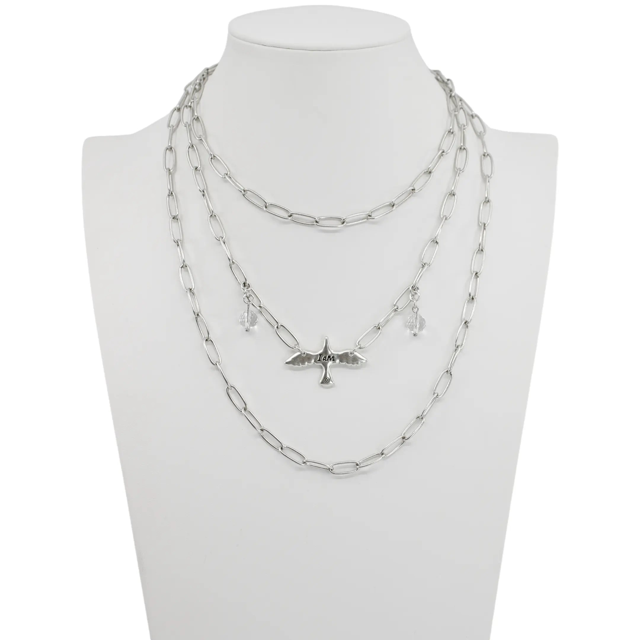 I Am Bird Long Chain Necklace Katia Designs