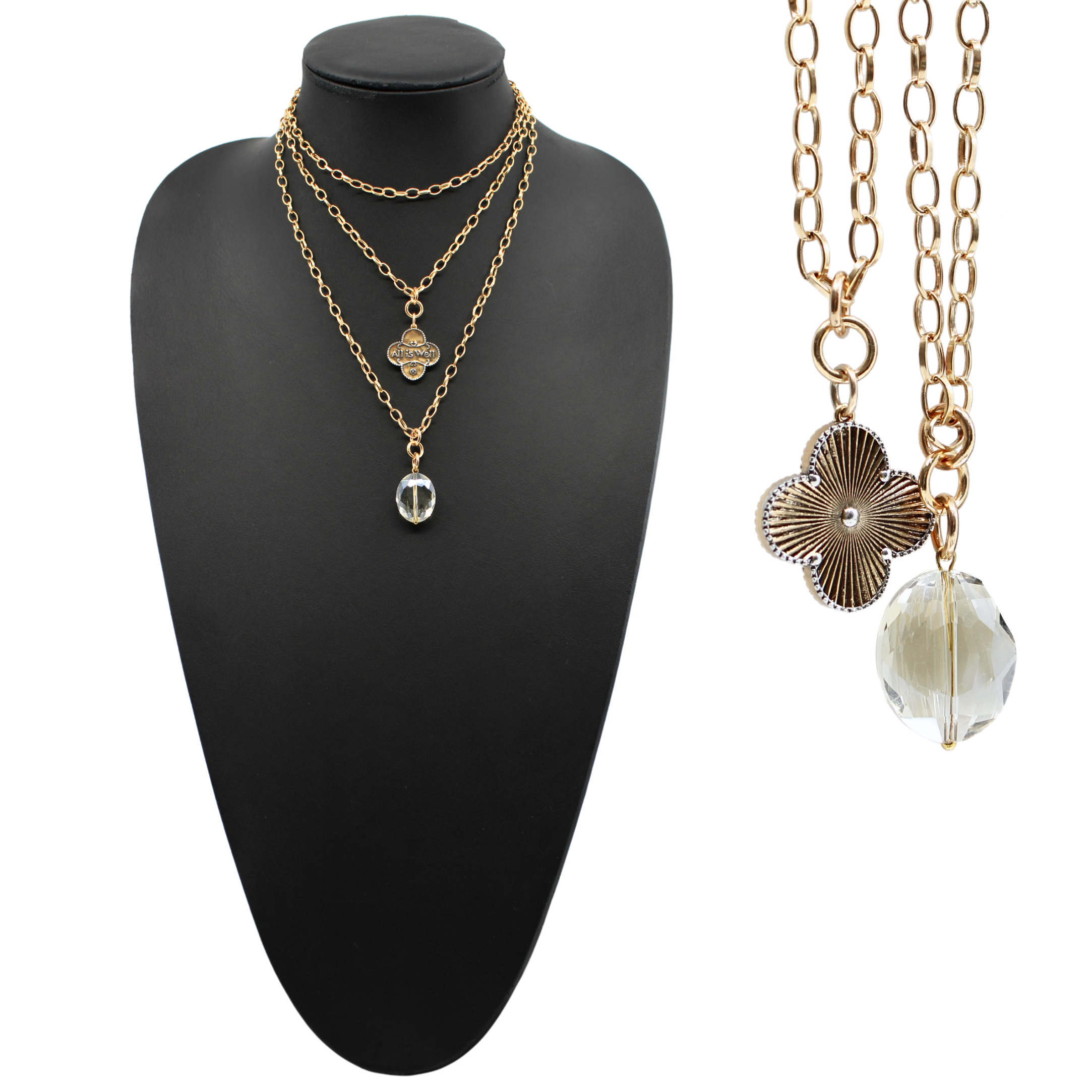 All is Well Clover Original Lite Necklace Katia Designs